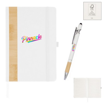 Bamboo Journal With Pen Set