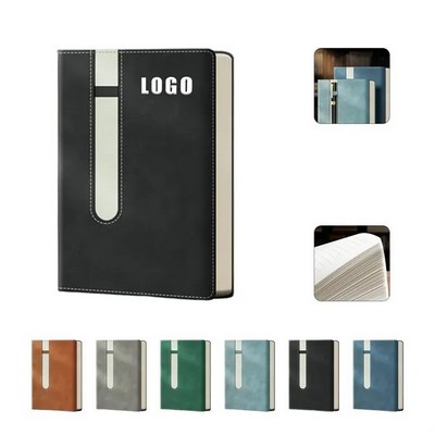 A5 PU Notebook with Pen Holder
