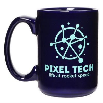 15oz Cobalt Ceramic Mug