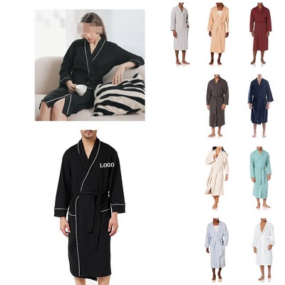 Unisex Lightweight Waffle Robe