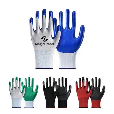 Custom Nitrile Work Industrial Gloves