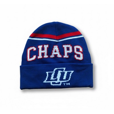 Made in the USA Custom Knit Beanie with Roll Cuff